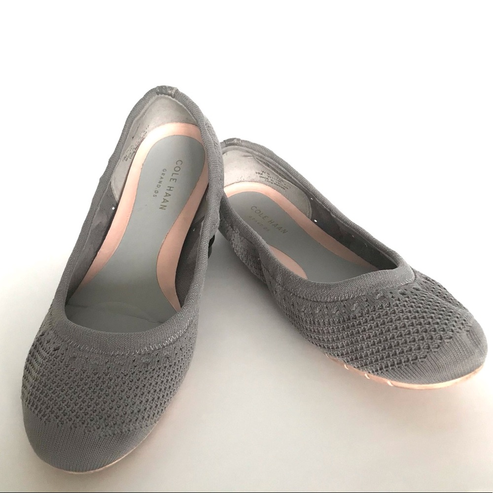 Cole Haan Gray Vegan Ballerina Slippers (7.5)